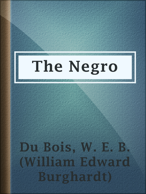 Cover image for The Negro
